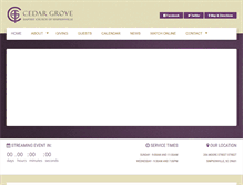 Tablet Screenshot of cedargrovesc.org
